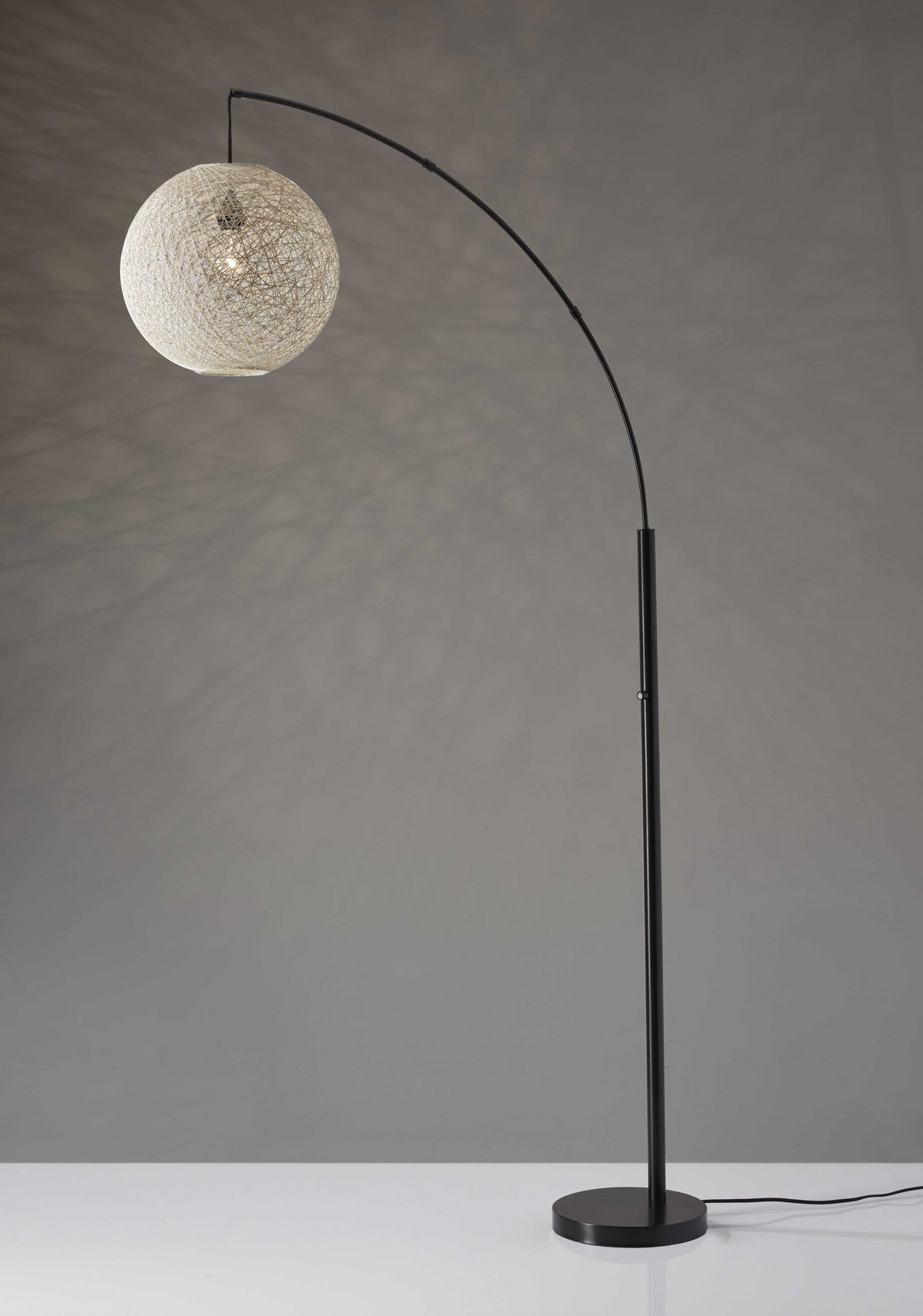 Groovy Rattan String Ball Shade Floor Lamp