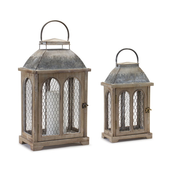 Extra Large Candle Lanterns, Set of 2 Adley & Company
