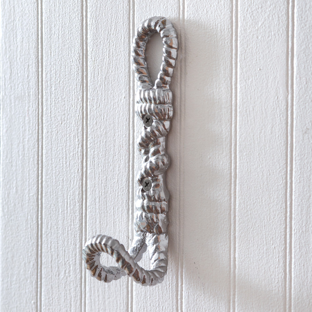 Metal Marine Knot Wall Robe Hooks, Set of 4 - Adley & Company Inc. 
