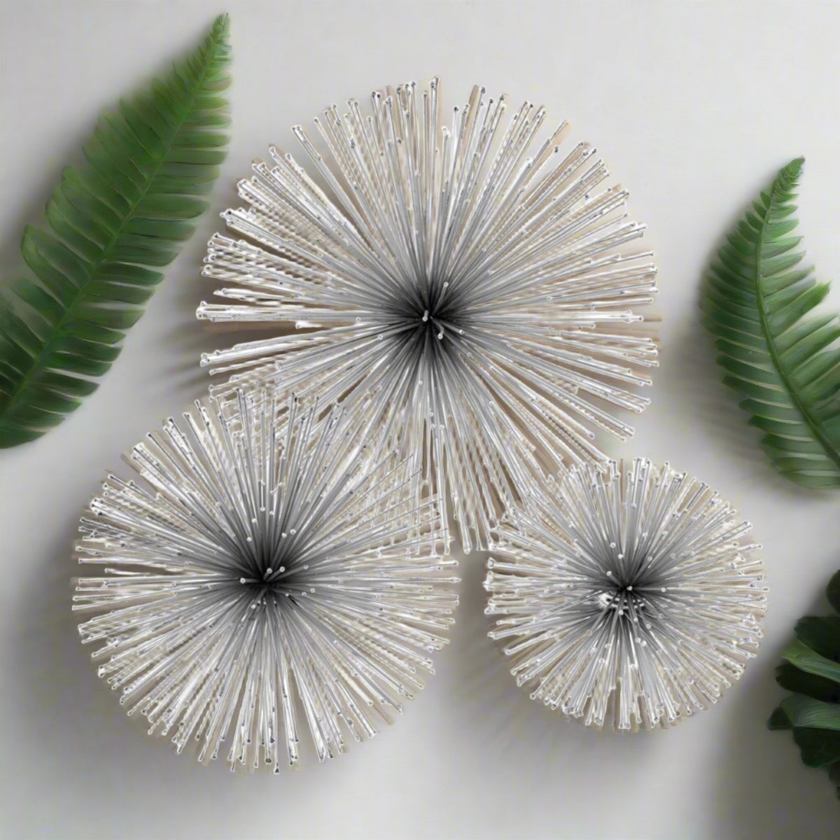 Spiked Silver Urchin Spheres