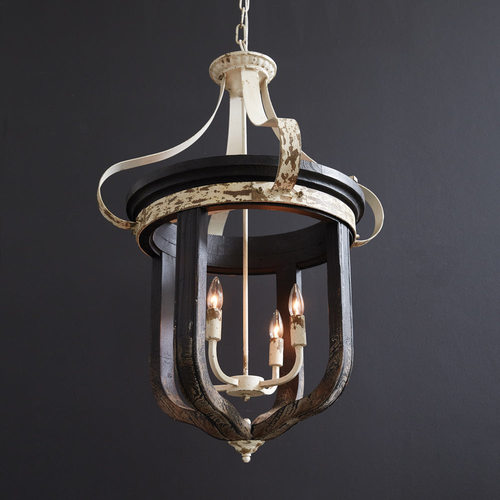 Grand Duchess Metal and Wood Chandelier