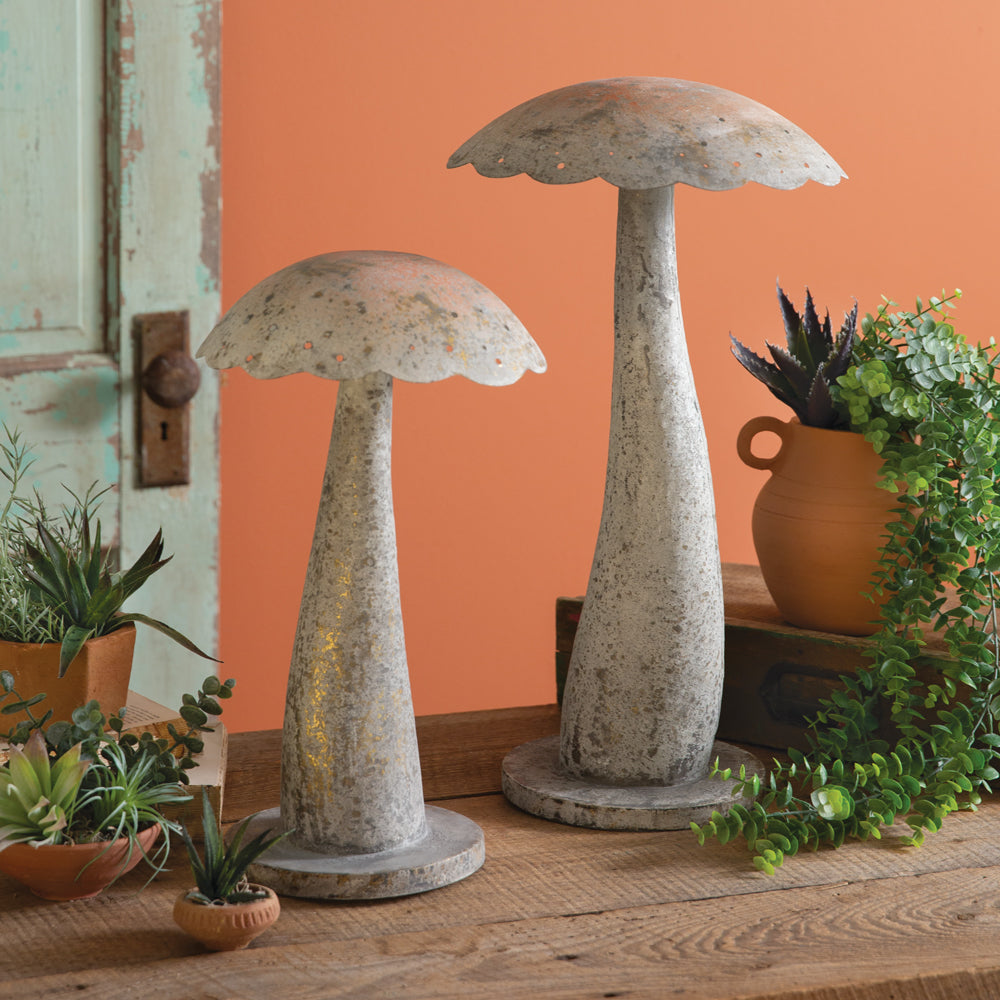 Metal Decorative Garden Mushrooms