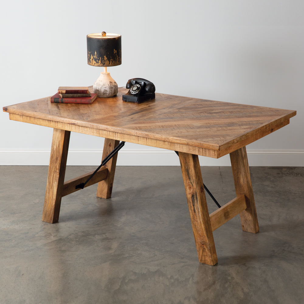 Wood and Iron Loft Table