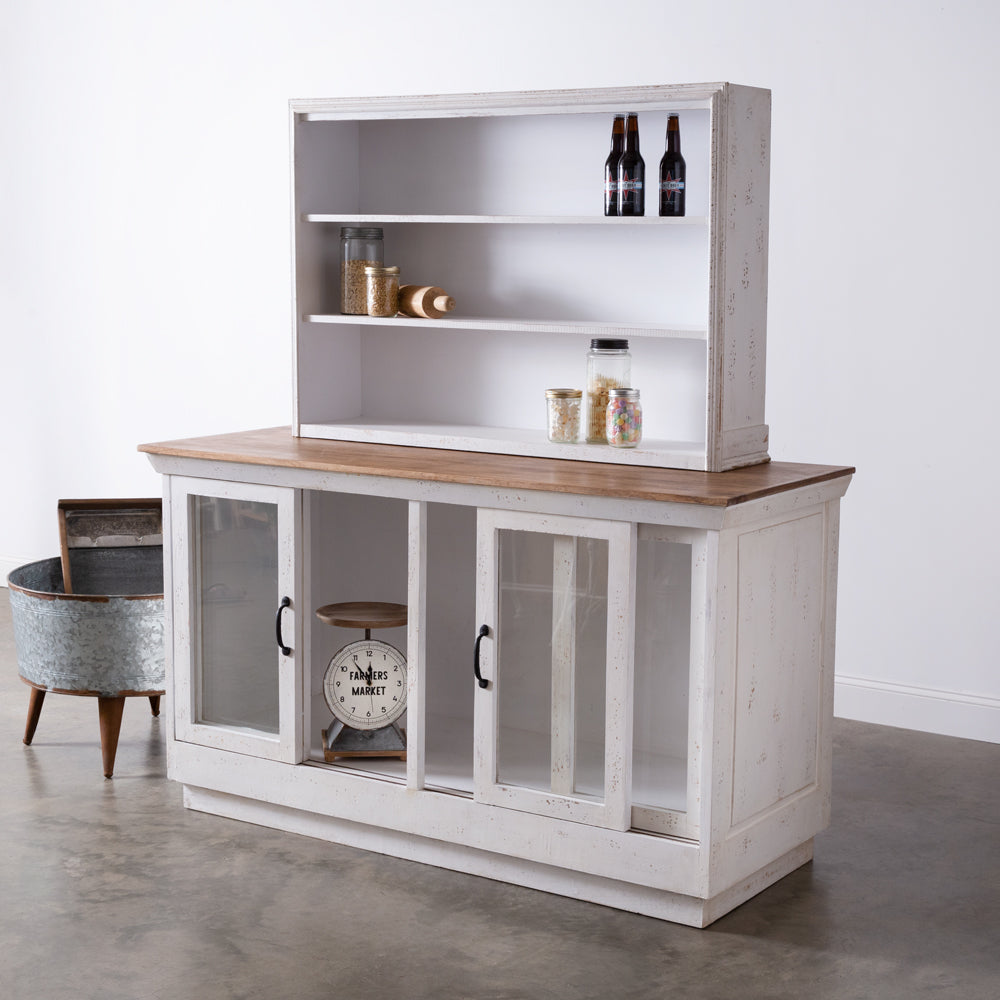 Coastal Dining Hutch and Cabinet