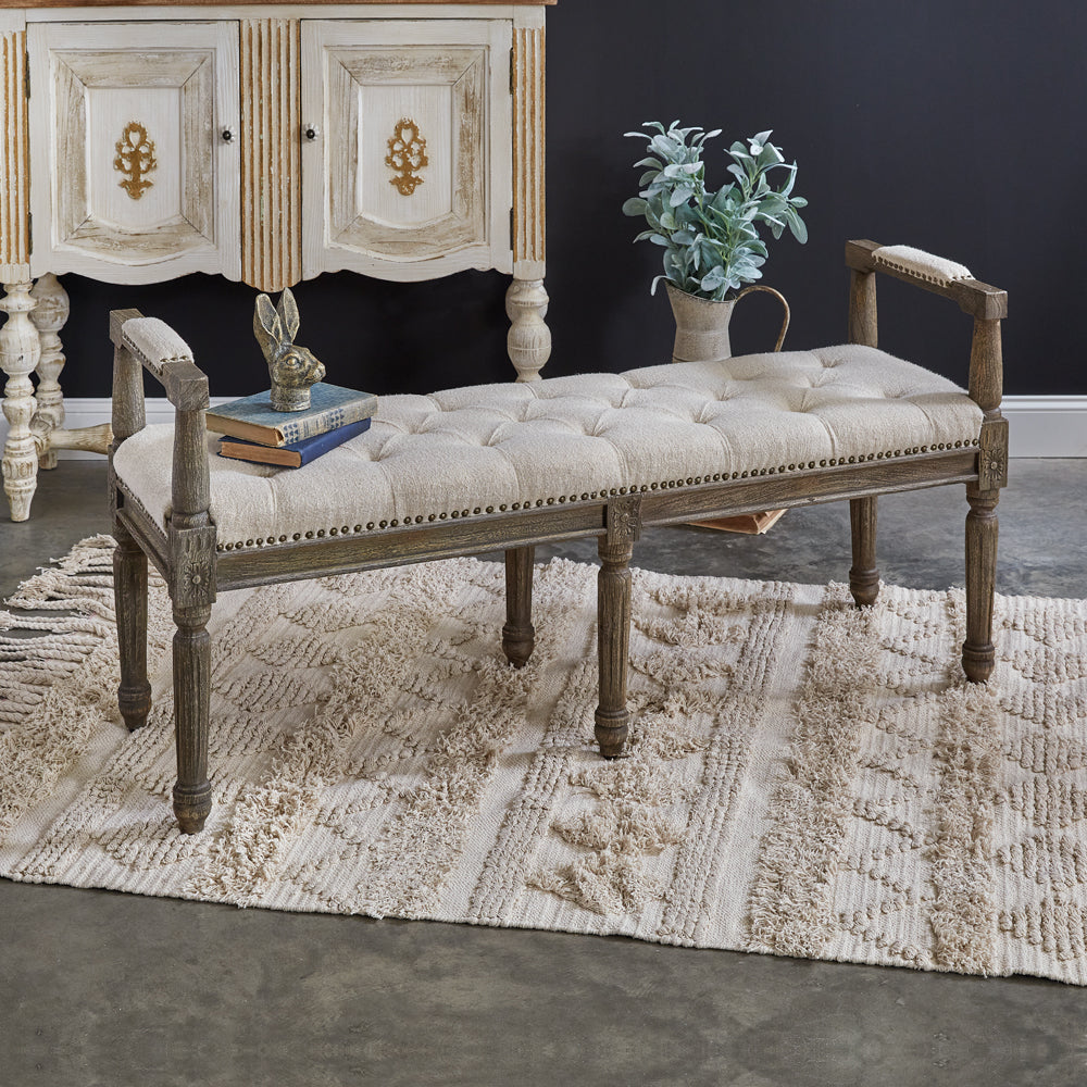 Eloise French Upholstered Bench