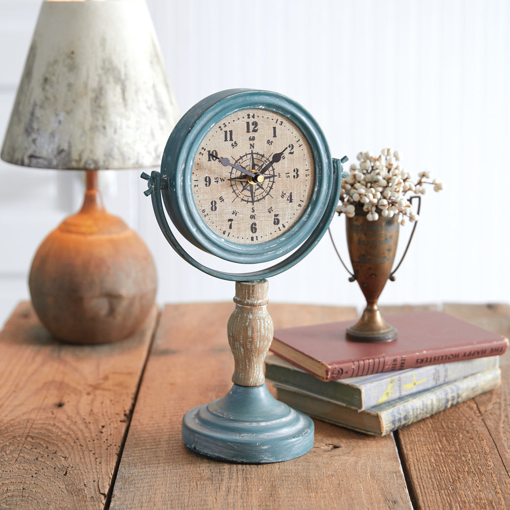 Maritime Compass Tabletop Clock