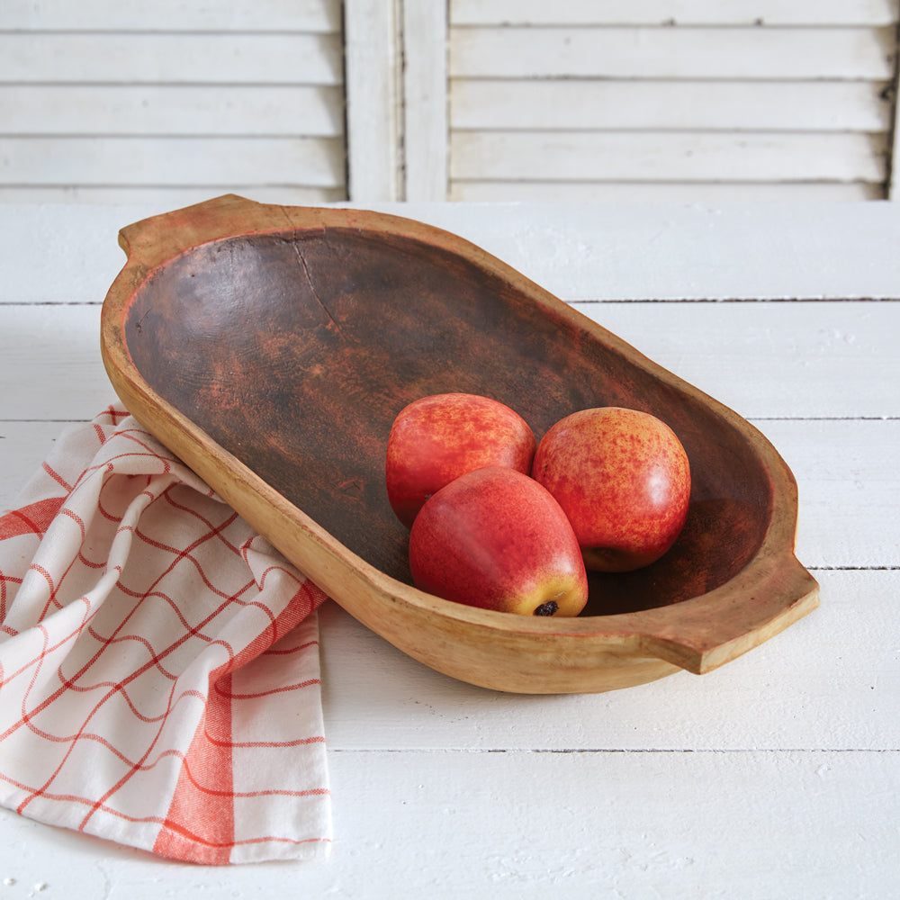 Decorative Oval Trench Bowl - Adley & Company Inc. 