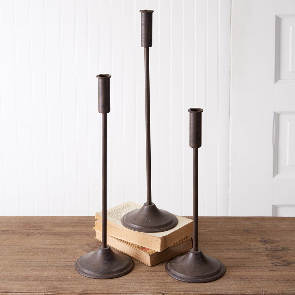 Set of Three Chatham Taper Candle Holders