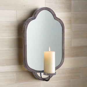 Key Largo Mirrored Candle Wall Sconces, Set of 2