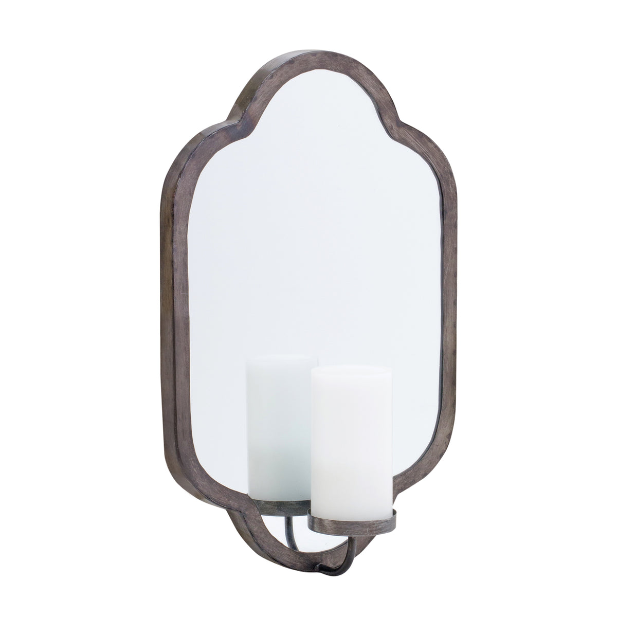 Key Largo Mirrored Candle Wall Sconces, Set of 2