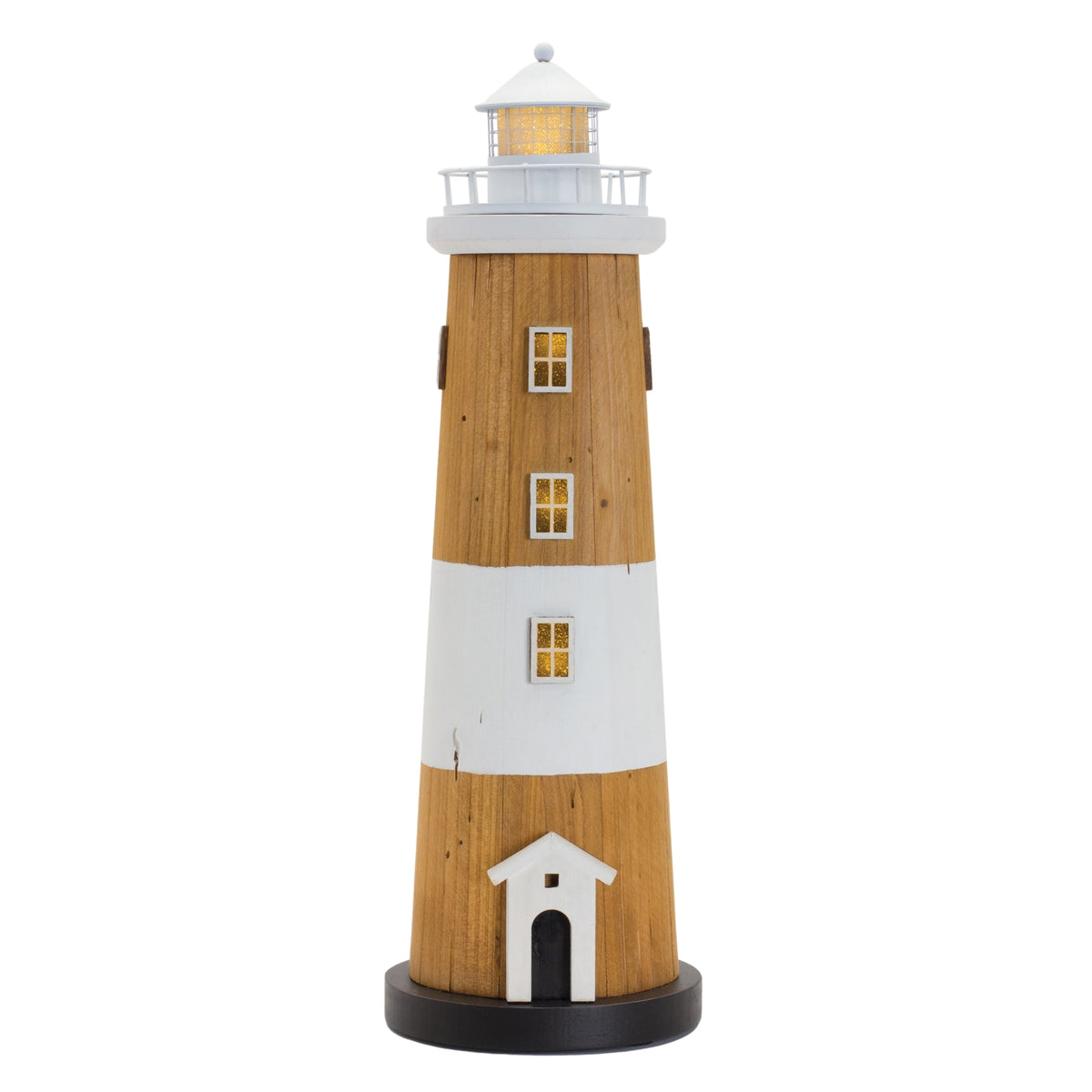Wooden Lighthouse with Real Lights!