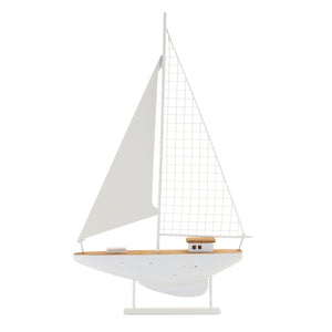 White Model Sailboats, Set of 2
