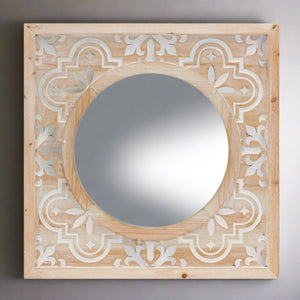 Wood Carved Wall Mirror