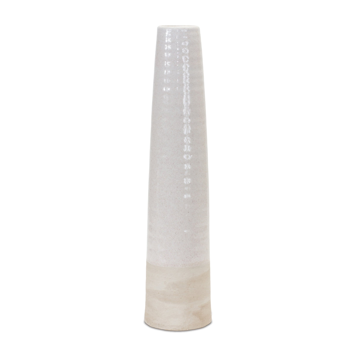 Tall Stoneware Vase, 20" Tall