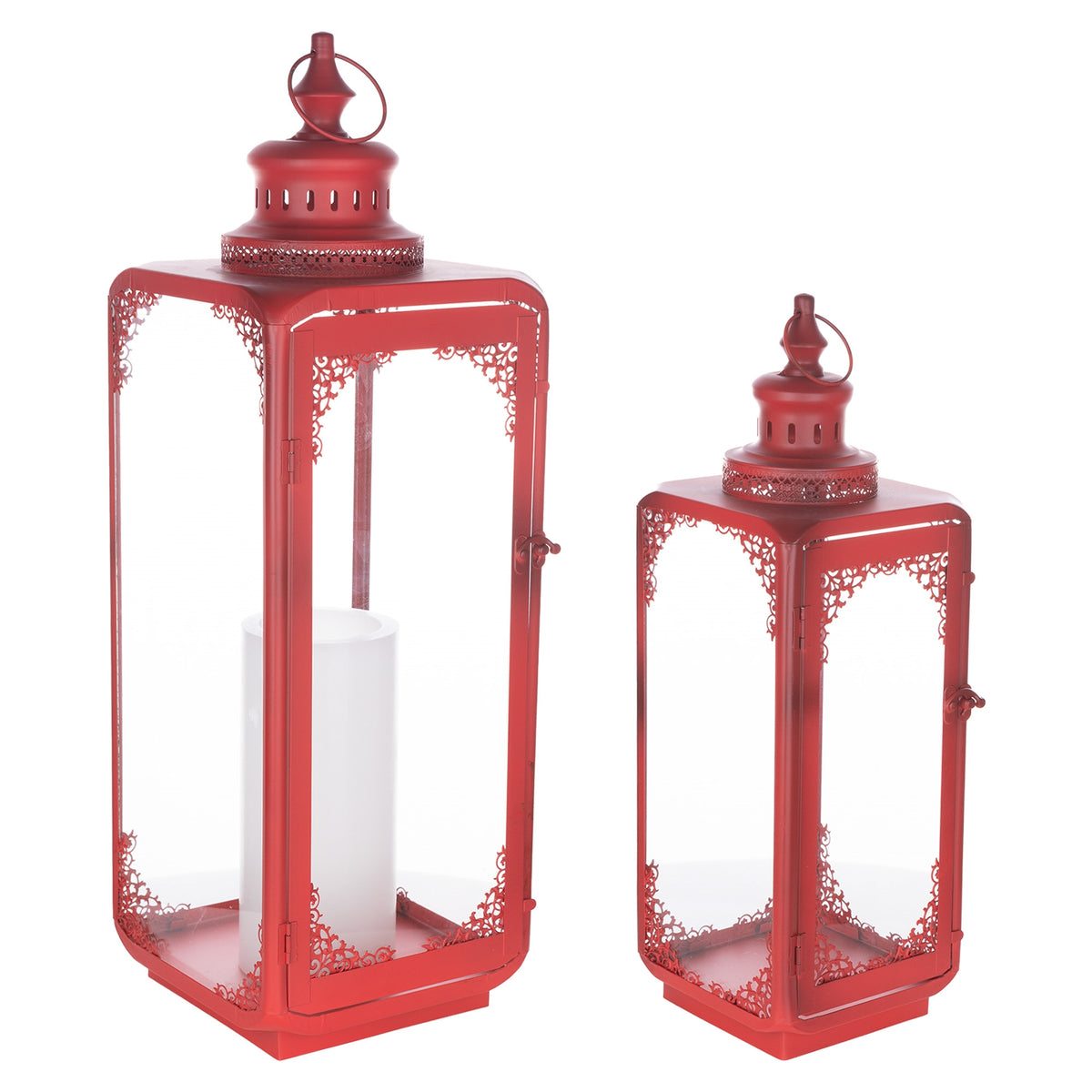 Victorian Inspired Classic Candle Lanterns, Set of 2