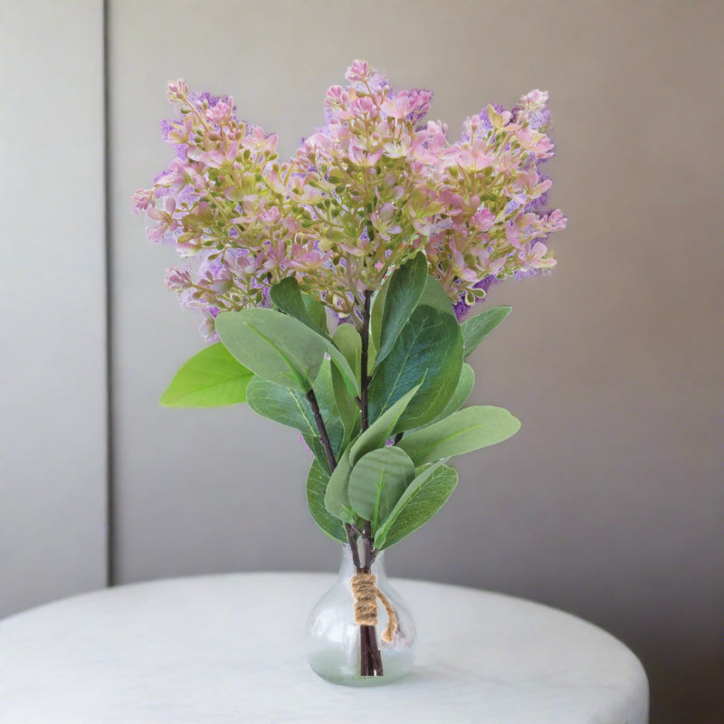 Lilac Faux Bouquet, Set of 2