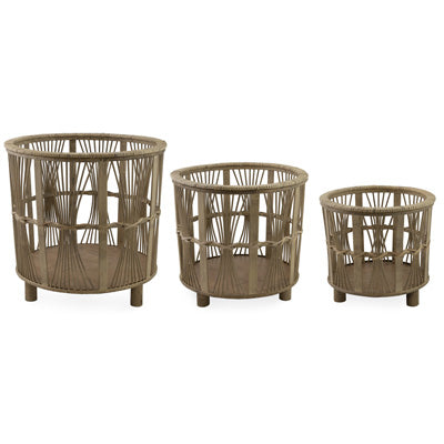 Woven Nesting Planter Baskets, Set of 3