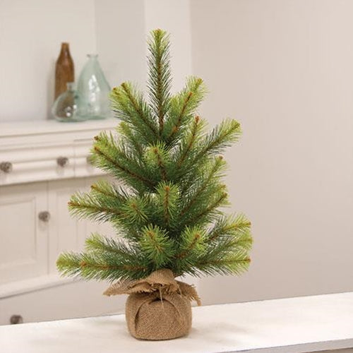 Empire Faux Pine Tree with Burlap Base, 24", 30"