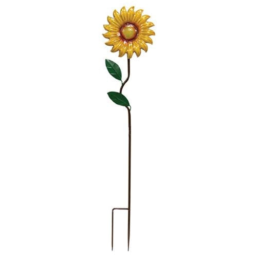 Metal Sunflower Decorative Garden Stake, Set of 2