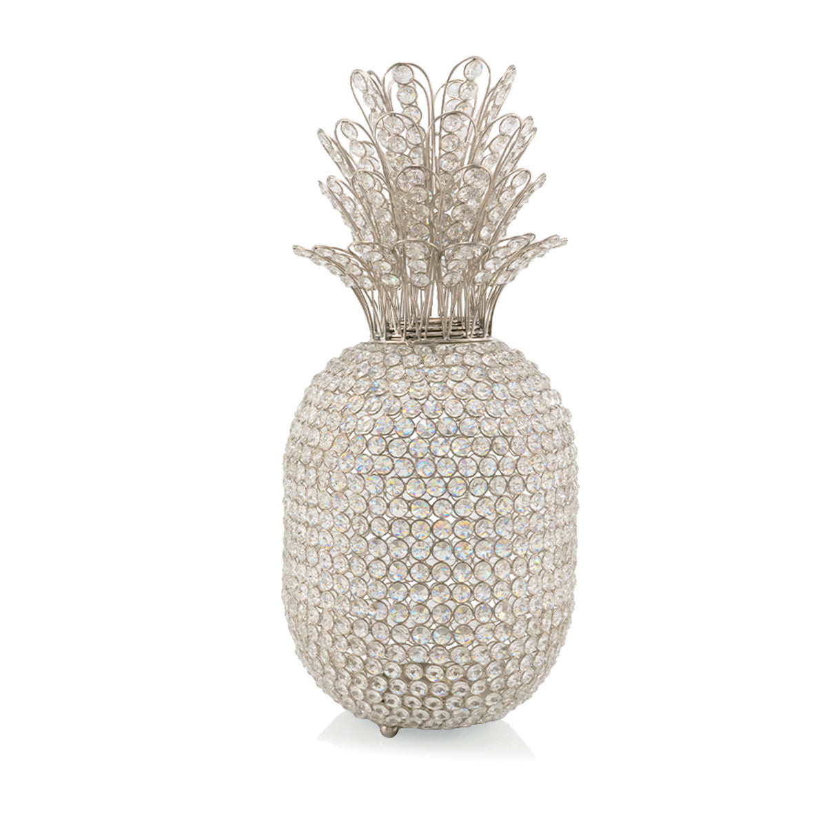 Pina Large Crystal Pineapple Decor, Gold or Silver - Adley & Company Inc. 