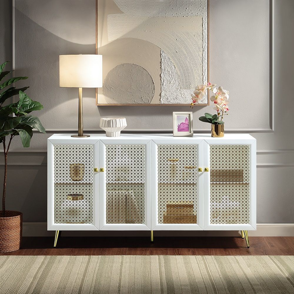 Gaerwin Console Cabinet With LED Lighting