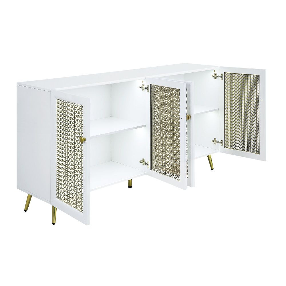 Gaerwin Console Cabinet With LED Lighting