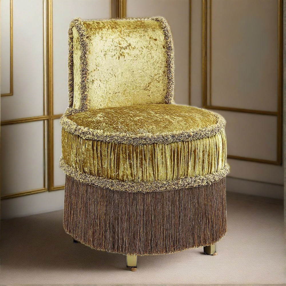 Bernadette Plush Velvet Vanity Chair