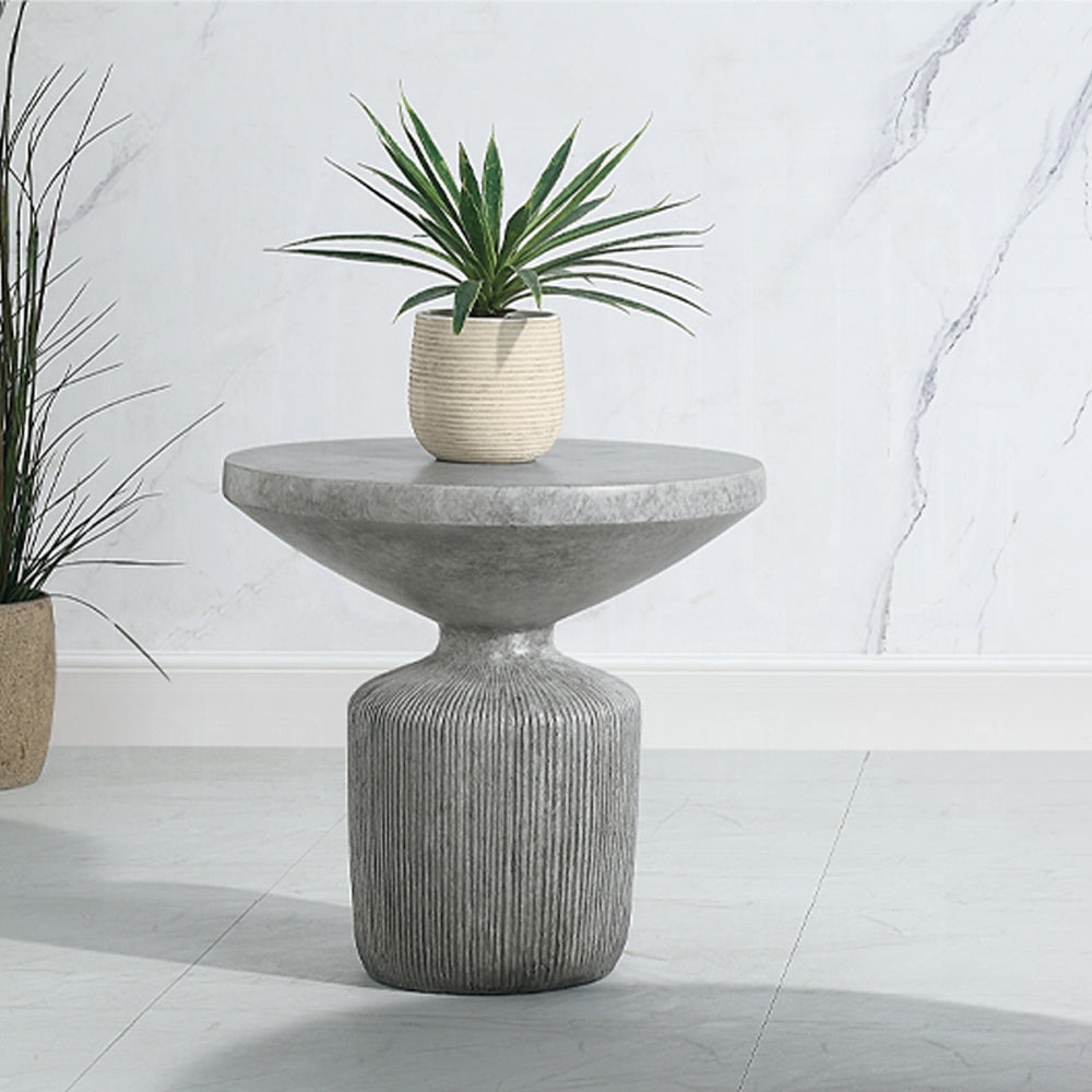 Laddie Cement Style End Table