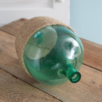 Del Rey Recycled Glass Floor Vase with Jute Rope - Adley & Company Inc. 