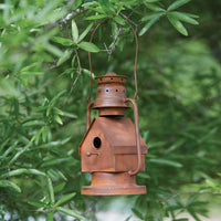 Coastal Lantern Inspired Metal Bird House - Adley & Company Inc. 