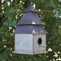 Galvanized Metal Pagoda Birdhouse