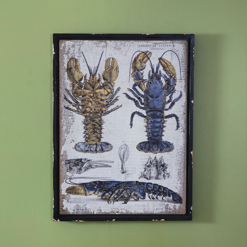 Scientific Blue Lobster Wall Art