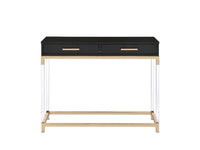 Adiel Black and Gold Console Table