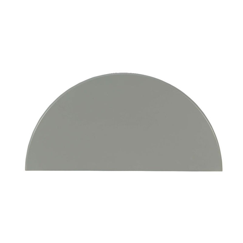 Soft Gray Demilune Sofa or Hall Console Table