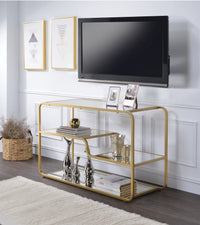 Gold Art Deco Style Bar Cart, Shelf Unit,bar cart,Adley & Company Inc.