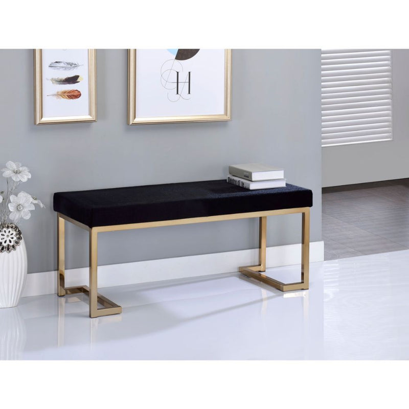 Cambridge Black and Champagne Gold Bench