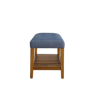 Charla Upholstered Tufted Slatted Bench
