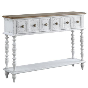 Bence Wood Console Table with Drawers