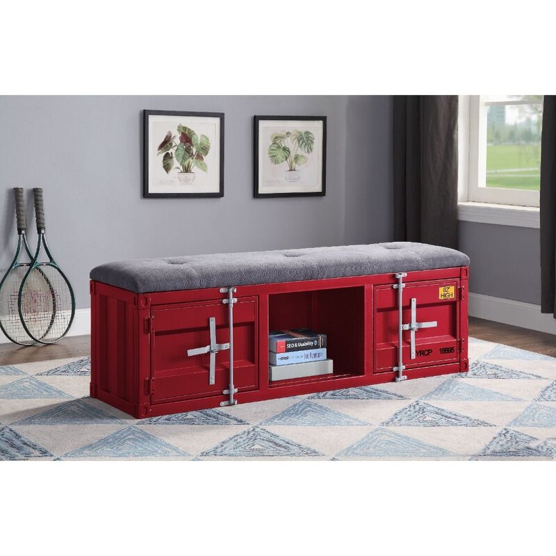 Maritime Cargo Style Accent Bench