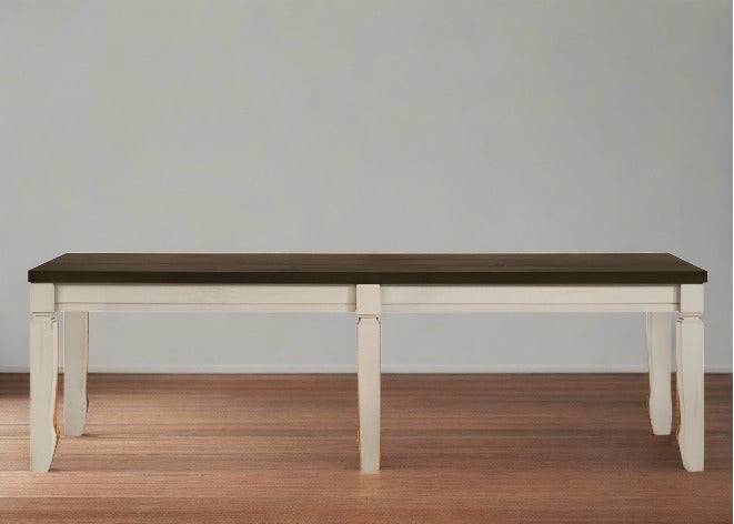 Oceanside Weathered Oak Wooden Bench