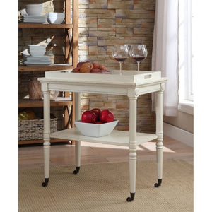 Frisco Tray Table in Creamy White