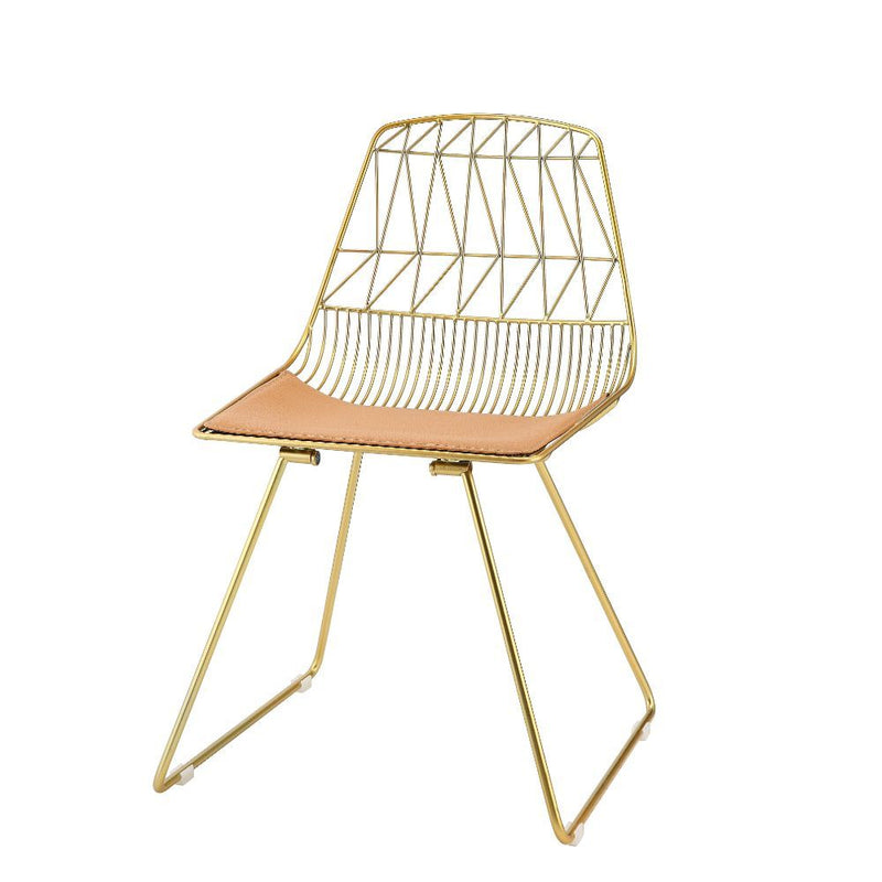 Fantasia Gold Metal Side Chair
