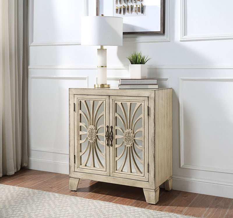 Nalani Accent Cabinet with Mirrored Doors