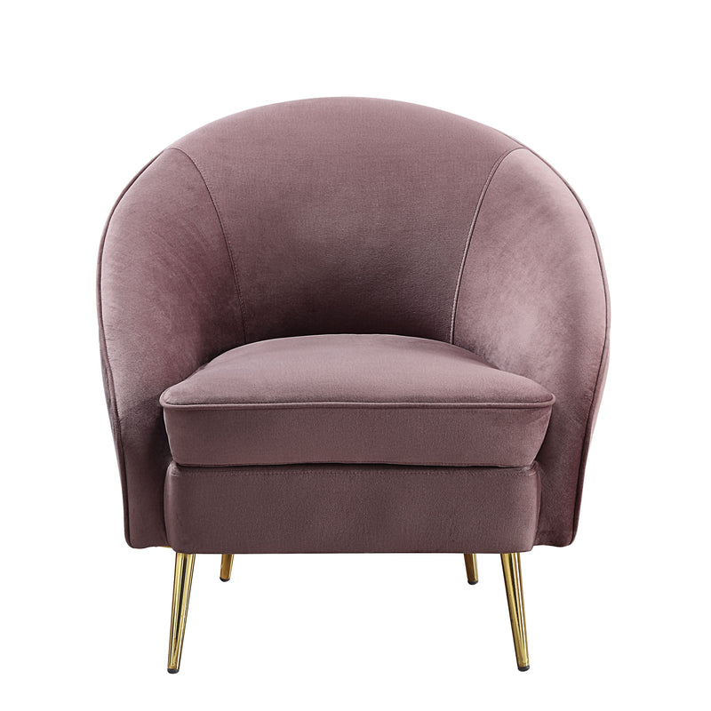 Coralina Pink Velvet Accent Chair - Adley & Company Inc. 