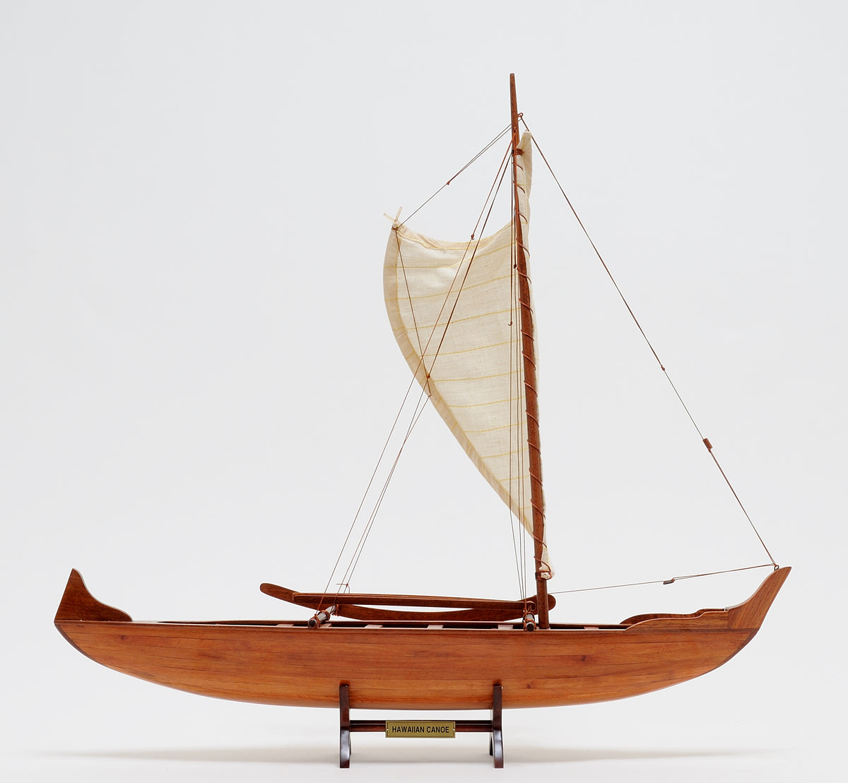 Hawaiian Outrigger Model Canoe - Adley & Company Inc. 