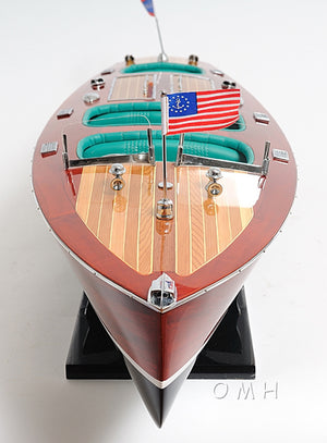 Chris Craft Triple Cockpit Painted Model Ship