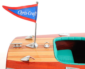 Chris Craft Triple Cockpit Painted Model Ship