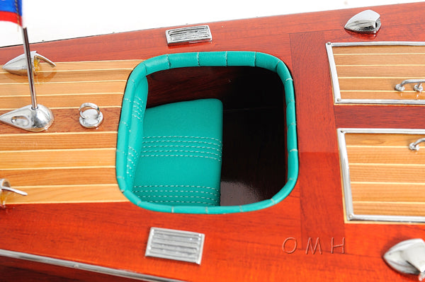 Chris Craft Triple Cockpit Painted Model Ship