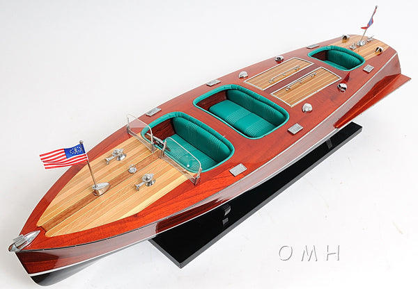 Chris Craft Triple Cockpit Painted Model Ship