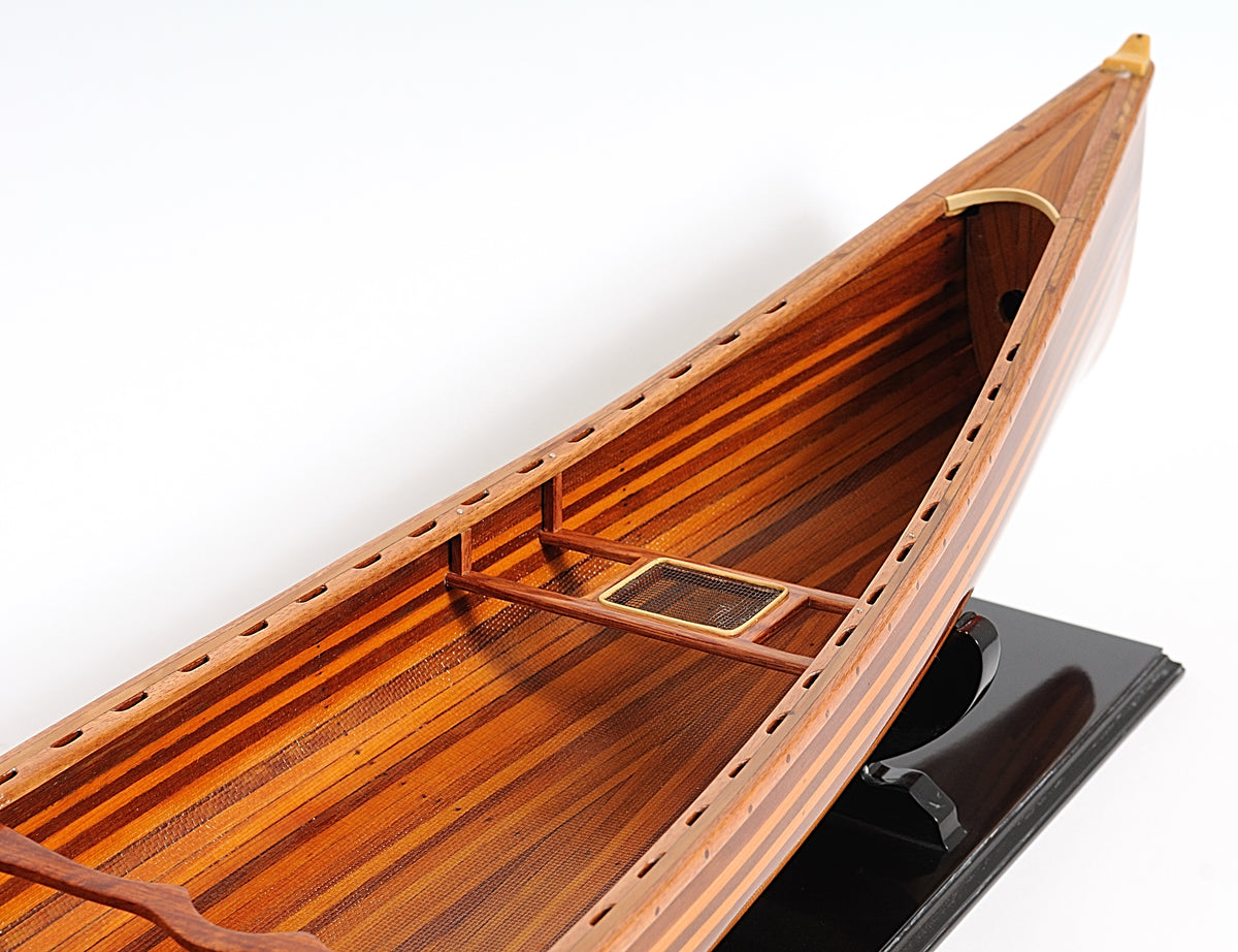 Cedar Wood Canoe Model,model canoe,Adley & Company Inc.